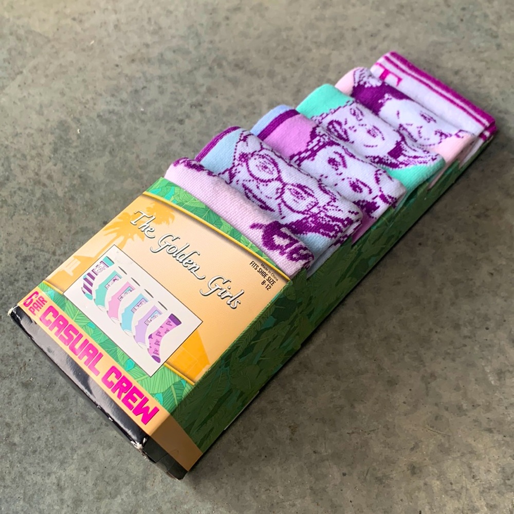 The Golden Girls 6-pack Casual Crew Socks